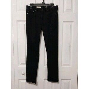 AG Adriano Goldschmied The Prima Mid-rise Cigarette Jeans Black Size 29R EUC